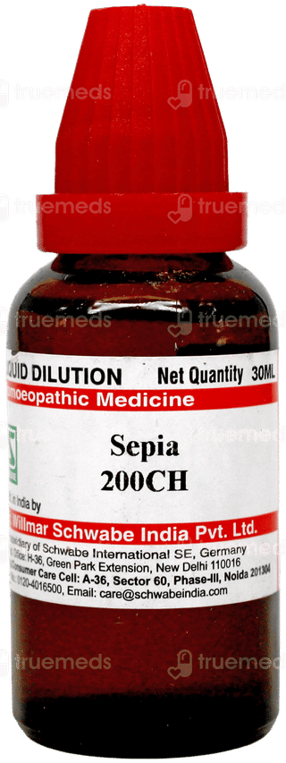 Dr Willmar Schwabe Sepia 200Ch Dilution 30Ml